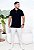 T-SHIRT MASCULINA - GOLA POLO BORDADO PRETO - COR PRETO - Imagem 4