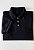 T-SHIRT MASCULINA - GOLA POLO BORDADO PRETO - COR PRETO - Imagem 6