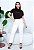 T-SHIRT GOLA ALTA  - PROTEGIDA - ALTO RELEVO - COR MARROM - Imagem 3