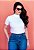 T-SHIRT GOLA ALTA - COR BRANCO - Imagem 2