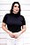 T-SHIRT GOLA ALTA - COR PRETO - Imagem 1