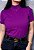 T-SHIRT GOLA ALTA - COR FÚCSIA NECTAR - Imagem 5