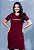 VESTIDO PREMIUM ALGODÃO - REI DOS REIS - COR BORDO - Imagem 1