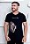 T-SHIRT MASCULINA -  ROSTO LEÃO DE JUDÁ  - COR PRETO - Imagem 1