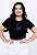 T-SHIRT FEMININA - ENCONTRADA - COR PRETO - Imagem 1