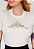 T-SHIRT FEMININA - GUARDA O TEU CORAÇÃO - COR MARFIM - Imagem 2
