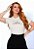 T-SHIRT FEMININA - GUARDA O TEU CORAÇÃO - COR MARFIM - Imagem 1