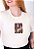 T-SHIRT FEMININA - DEUS É AMOR  - COR MARFIM - Imagem 2