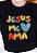 T-SHIRT FEMININA - JESUS ME AMA - COR PRETO - Imagem 2
