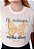 T-SHIRT FEMININA - ELE RESTAURA MINHA ALMA - COR MARFIM - Imagem 1