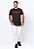 T-SHIRT MASCULINA -  SEJA FORTE E CORAJOSO  - COR MARROM - Imagem 2