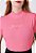 T-SHIRT GOLA ALTA - JESUS MINIMALISTA - COR ROSA BATOM - Imagem 2