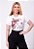 T-SHIRT FEMININA - FORTE E CORAJOSA - COR MARFIM - Imagem 2