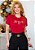 T-SHIRT FEMININA - JESUS ESTRELAS - COR VERMELHO - Imagem 1