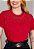 T-SHIRT FEMININA - STRASS - COR VERMELHO - Imagem 2