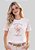T-SHIRT FEMININA - A ALEGRIA DO SENHOR - COR MARFIM - Imagem 3