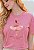 T-SHIRT FEMININA - MENINA DOS OLHOS DE DEUS - COR ROSA BATOM - Imagem 2