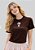 T-SHIRT FEMININA - ENTREGUE E CONFIE- COR MARROM - Imagem 2