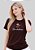 T-SHIRT FEMININA - QUE A FÉ FLORESÇA - COR MARROM - Imagem 1
