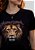 T-SHIRT FEMININA - LEÃO ELE VIVE COROA - COR PRETO - Imagem 1