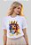 T-SHIRT FEMININA - LEÃO COLORIDO REI DA GLÓRIA - COR MARFIM - Imagem 3