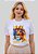 T-SHIRT FEMININA - LEÃO COLORIDO REI DA GLÓRIA - COR MARFIM - Imagem 1