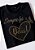 T-SHIRT FEMININA - SEMPRE FOI DEUS STRASS - COR PRETO - Imagem 5