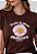 T-SHIRT FEMININA -ONDE EU PISAR FLORESCERÁ - COR MARROM - Imagem 2