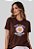 T-SHIRT FEMININA -ONDE EU PISAR FLORESCERÁ - COR MARROM - Imagem 1