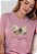 T-SHIRT FEMININA - PERDOADA E REDIMIDA - COR ROSA CLARO - Imagem 2