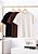 KIT 03 CAMISETAS BASIC EM ALGODÃO - COR PRETO/MARROM/OFF-WHITE - Imagem 2