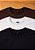 KIT 03 CAMISETAS BASIC EM ALGODÃO - COR PRETO/MARROM/OFF-WHITE - Imagem 7