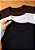 KIT 03 CAMISETAS BASIC EM ALGODÃO - COR PRETO/MARROM/OFF-WHITE - Imagem 5