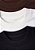 KIT 03 CAMISETAS BASIC EM ALGODÃO - COR PRETO/MARROM/OFF-WHITE - Imagem 4