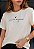 T-SHIRT FEMININA - EM TUDO DAI GRAÇA - COR MARFIM - Imagem 1