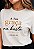 T-SHIRT FEMININA - A TUA GRAÇA ME BASTA - COR MARFIM - Imagem 1