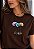 T-SHIRT FEMININA - FLORES ESCOLHIDA POR DEUS - COR MARROM - Imagem 1