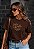 T-SHIRT FEMININA - AQUELE QUE TE PROMETEU - COR MARROM - Imagem 5