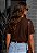T-SHIRT FEMININA - JESUS BORBOLETA - COR MARROM - Imagem 6