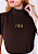 T-SHIRT GOLA ALTA - JESUS - ALTO RELEVO- MARROM - Imagem 1