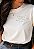 T-SHIRT FEMININA - ELE NUNCA MUDA - COR MARFIM - Imagem 1