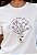 T-SHIRT FEMININA - ARANJO DE FLOR ROSA DAS MINHAS FERIDAS - COR MARFIM - Imagem 1