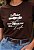 T-SHIRT FEMININA - EU NÃO MERECIA NADA - COR MARROM - Imagem 1