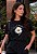 T-SHIRT FEMININA - DEUS DE DETALHES GIRASSOL - COR PRETO - Imagem 5