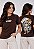 T-SHIRT FEMININA - PERDOADO PERDIDO MAS AGORA FUI SALVO - COR MARROM - Imagem 1