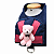 Coleira Peitoral Pet com Mochila e Guia - Ursinho Rosa - Imagem 4