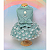 Roupa Pet - Vestido Floral Verde - Imagem 2
