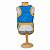 Roupa Pet - Sheetus Azul Modelo Regata Básica - Imagem 3