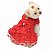 Roupa Pet - Vestido Floral Vermelho - Imagem 1