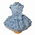 Roupa Pet - Vestido Floral Azul - Imagem 1